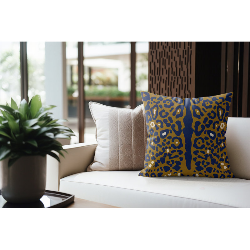 Coussin d'intérieur Sani, 18 x 18, Minuit royal