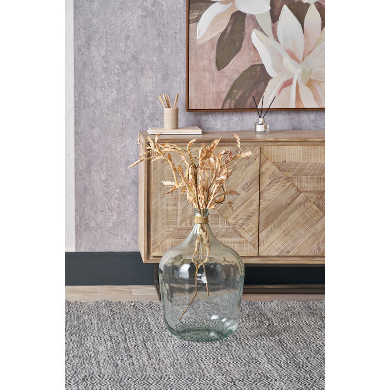 Handmade Glass Decorative Bottle, Large