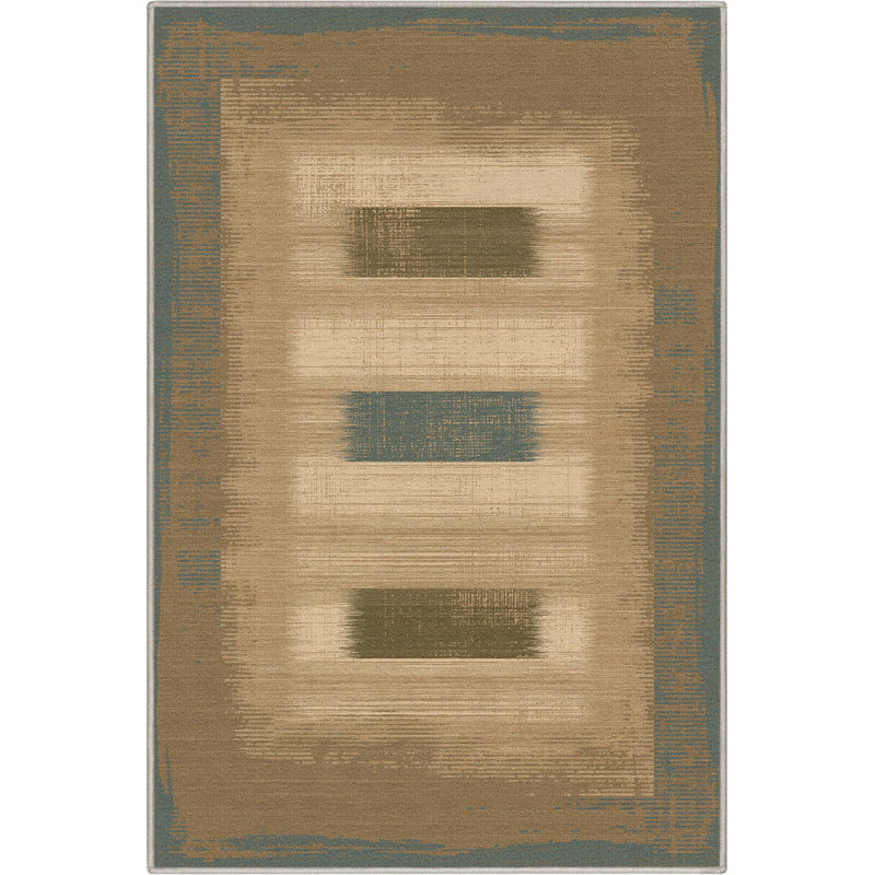 Tapis brun à tissage plat Kehr Modern, Rectangle 3 pi 3 po x 5 pi