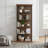 70.86" H 5 Tier Standard Bookcase Bookshelf With Storage For Living Room, Home Office