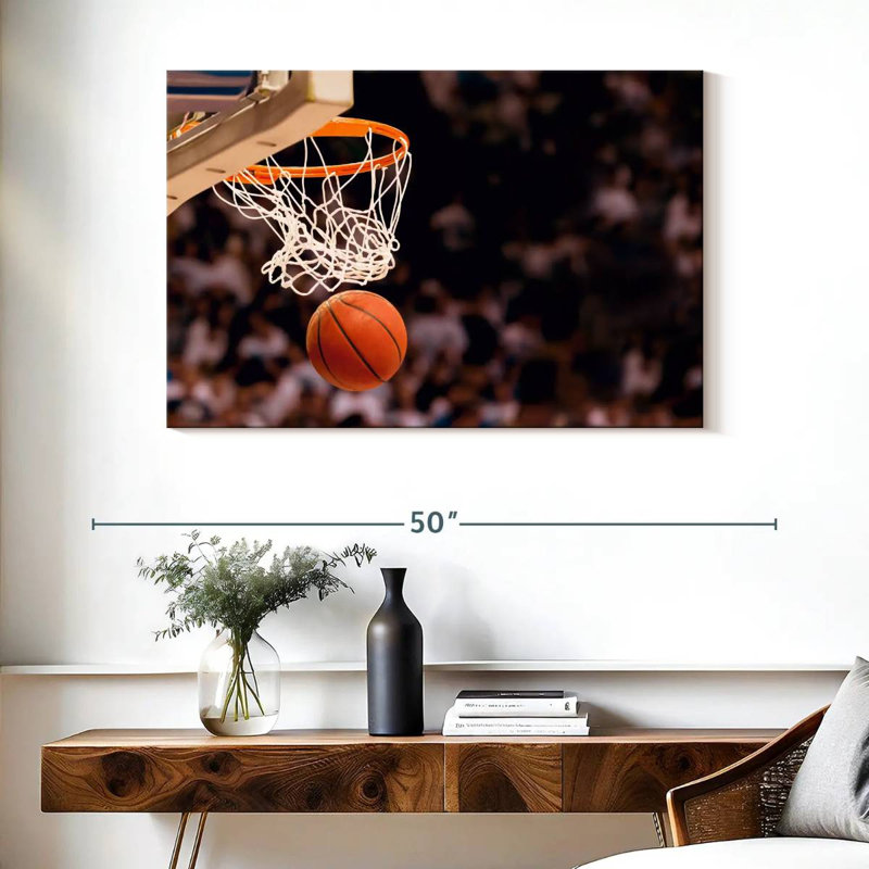 Ballon de basket-ball Sirecc, H 26 po x l 39 po