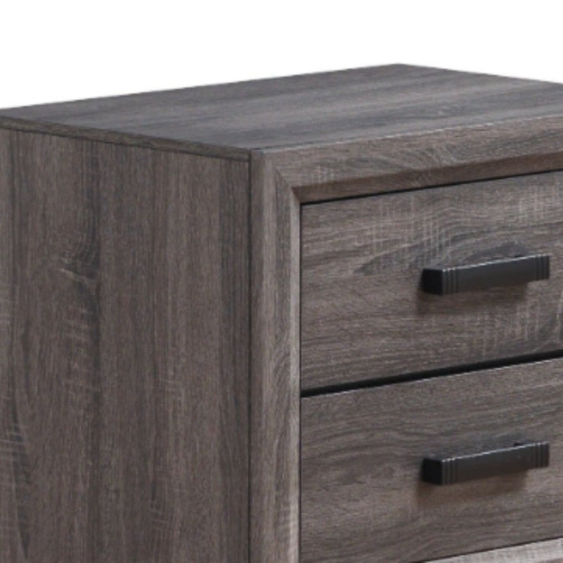 Table de chevet Mirage, Noir / gris