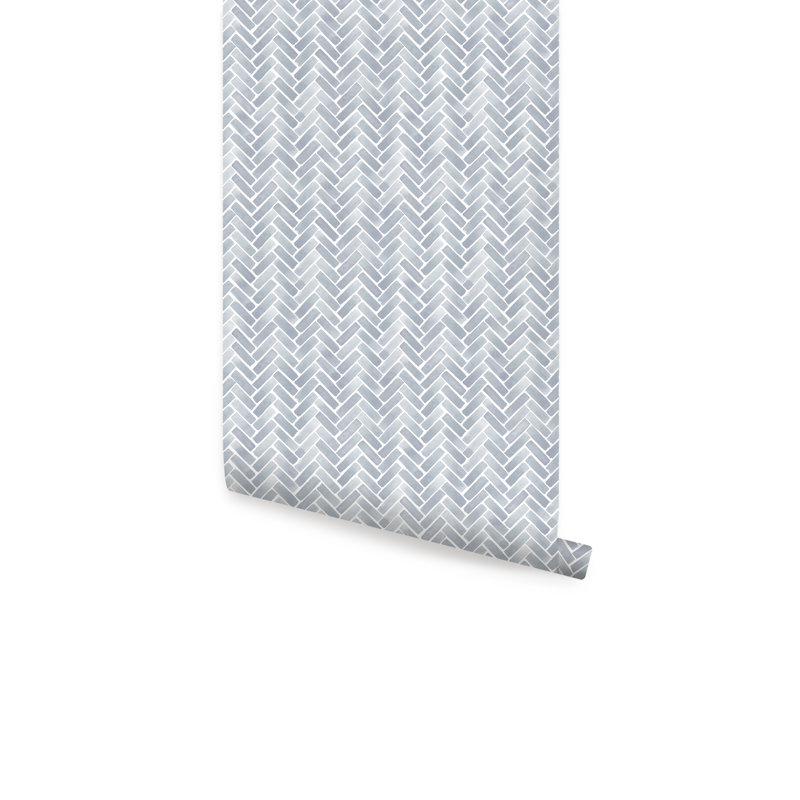 Rouleau de papier peint adhésif L 18 pi x l 24 po, Bleu