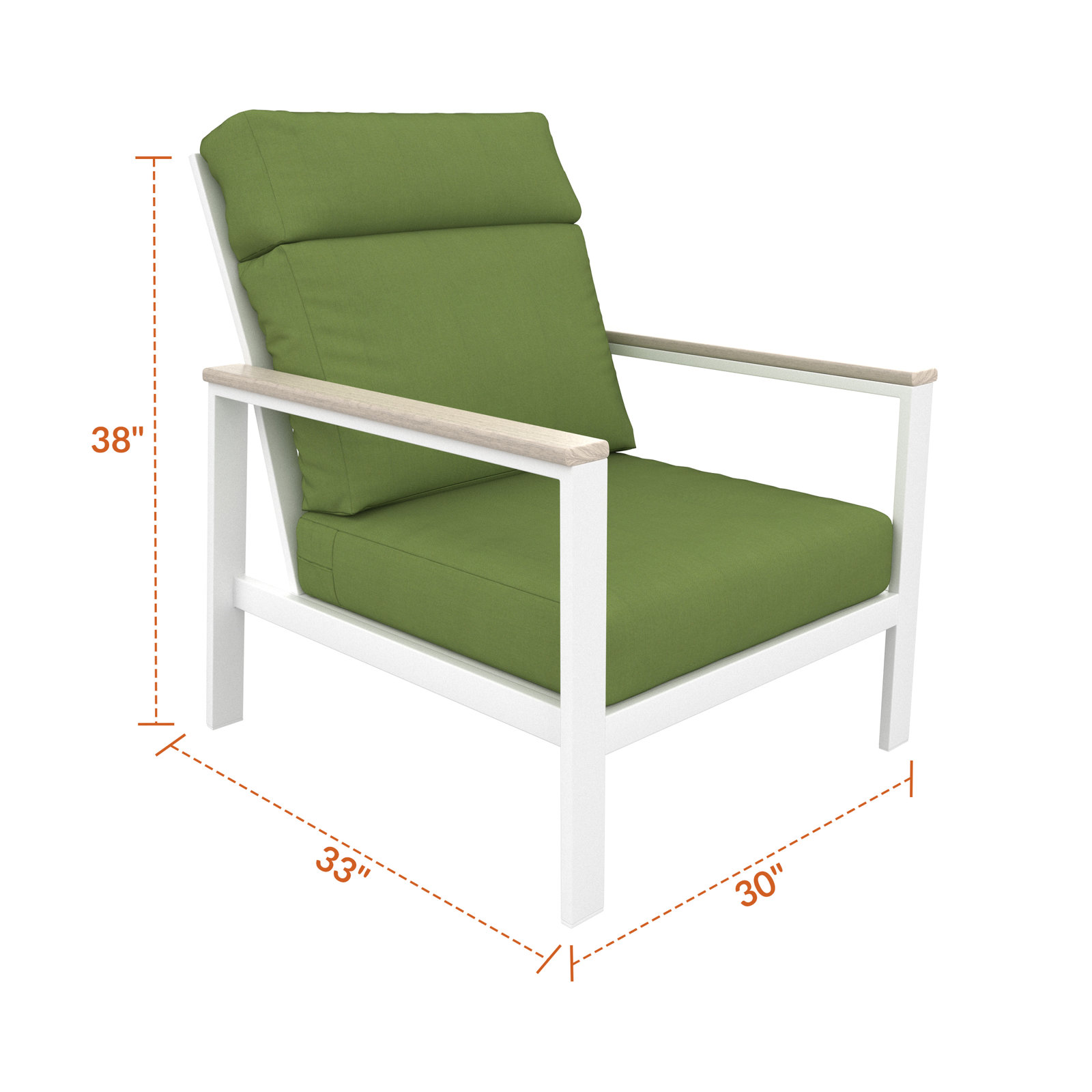 Townsend Sunbrella® Patio Lounge Chair, Spectrum Cilantro