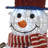 30" Pre-Lit Fabric Snowman