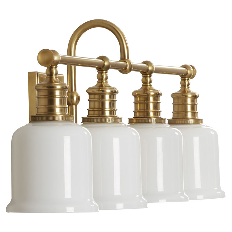 Keswick 4 - Light Vanity Light, Aged Brass