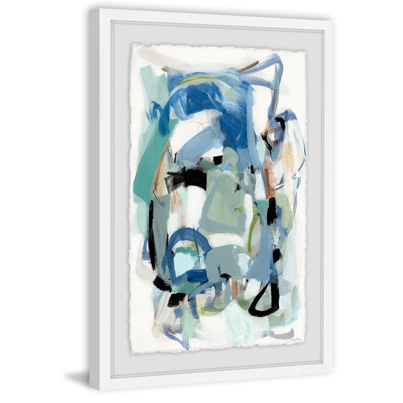 « automne iv », reproduction de peinture à l’acrylique encadrée, H 30 po x l 20 po x P 1,5 po