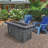 Sunbeam Grange Resin Propane Fire Pit Table