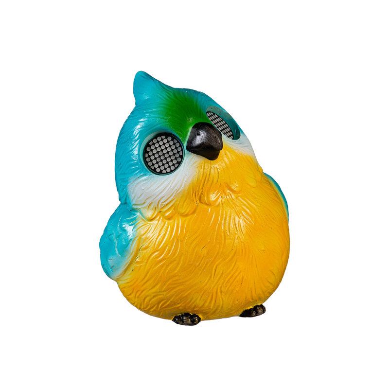 Statuaire solaire Playful Peepers, oiseau