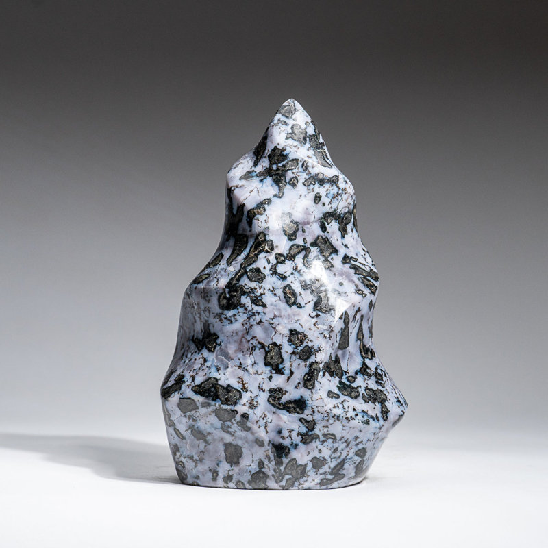 Genuine Polished Indigo Gabbro Flame Freeform (2.2 Lbs)