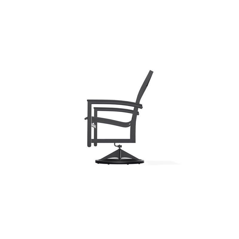 Bazza Outdoor Dining Chair, Augustine Shadow, Black