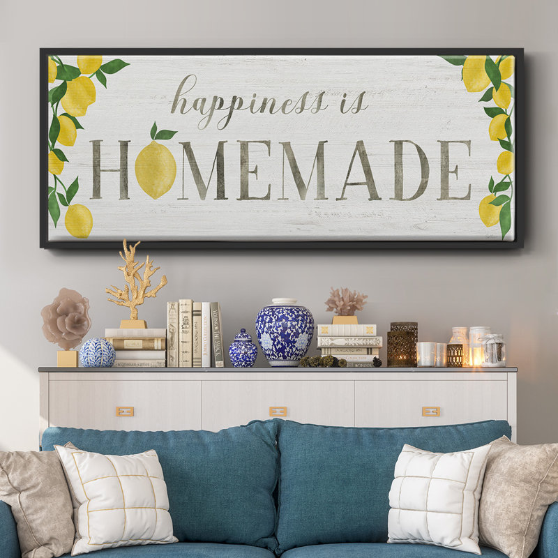 Homemade Lemons- Framed Canvas