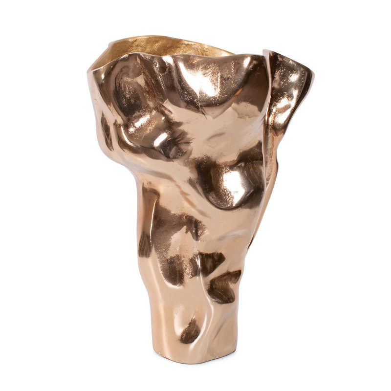 Teresina Gold Aluminum Vessel- Tall