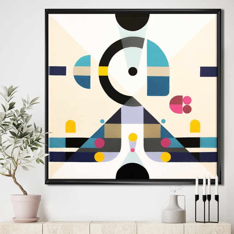 «Open Minded», reproduction sur toile, H 46 po x l 46 po x P 1,5 po, Toile avec cadre flottant noir