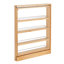 Rev-A-Shelf Wood Base Filler Pullout Spice Rack Organizer for New Kitchen Cabinets 