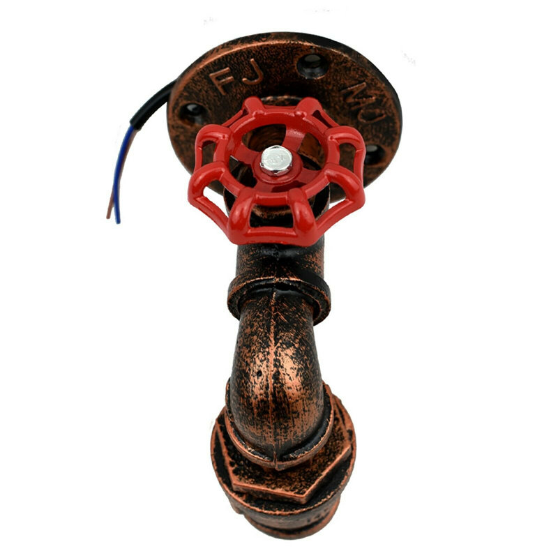 Averill Armed Sconce, Rustic Red