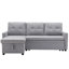 209Cm Linen Square Arms Sofa Bed-862028754