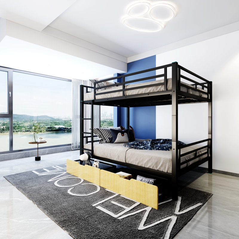 Imboden Kids Full Bunk Bed with Drawers