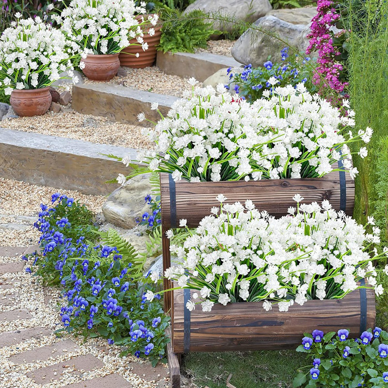 20 paquets de fleurs artificielles pour l'extérieur ...