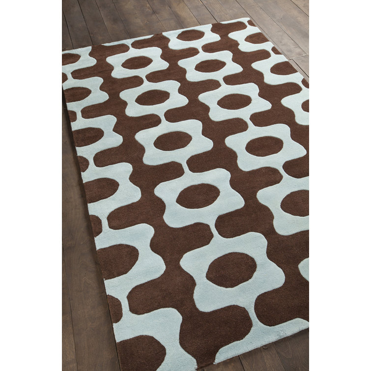 Inhabit Designer Brown/Blue Area Rug