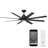 66" 8 - Blade Outdoor / Indoor Smart Ceiling Fan with Remote Control Included, Works With Google Assistant, Amazon Alexa and IOS/Android Mobile APP-57504433-56806449