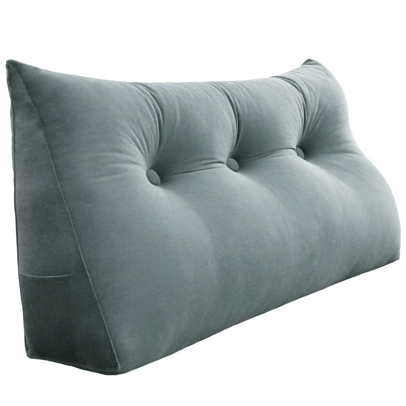 Wedge Reading Pillow, 50cm H x 100cm W, Grey