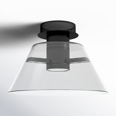 Hales 14" Single Light Semi Flush Mount