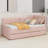 Twin Size L-Shaped Corduroy Daybed,Upholstered Bed Frame With 2 Storage Drawers-1195071820