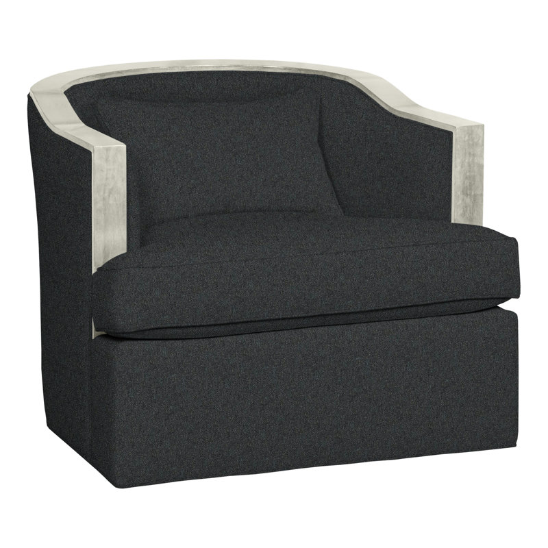 Fauteuil d'appoint pivotant Thom Filicia, Jolie neige, Wrenn