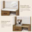 Tiznit 69" Hall Tree Coat Rack with Bench and Shoe Storage-1722295174