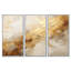 «Beige and Gold Marble Lightning I», ensemble d'art mural sur toile à formes abstraites-112014598-107747018