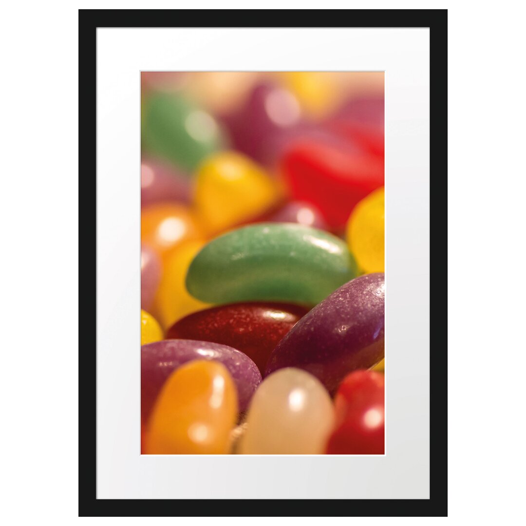 Gerahmtes Poster Süßigkeiten- Jelly Belly Beans