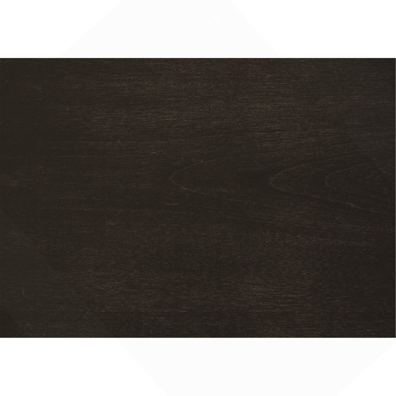 Table de chevet style transitionnel 1pc avec 2 tiroirs en bois de cerisier foncé