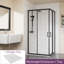 Higgs 1000mm x 800mm x 1900mm Rectangular Shower Enclosure with SMC Slate Effect Tray-619063256-619063257