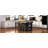 47" Kitchen Island with Extendable Dining Table, Rubber Wood Veneer Kitchen Table with Internal Storage Rack-129469876