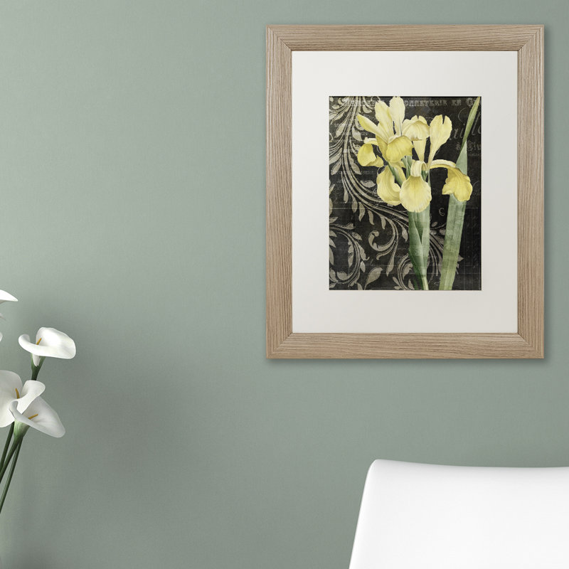 'Ode to Yellow' by Jadaya Framed Graphic Art, 20" H x 16" W x 0.5" D, White, Brown Framed Canvas