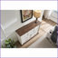 Commode 10 tiroirs rustique avec base en bois | Noyer | Panneau de fibres à densité moyenne