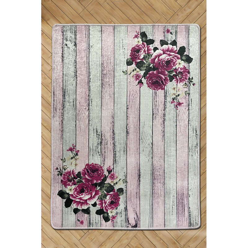 Luxurious Area Rug, 100% Polyester, 4.6 x 6.2 ft | Antibacterial, Non-Slip Underside, 0.4 in Pile Height | Machine Washable, Durable Design, Perfect for Living Room & Bedroom Décor | Soft & Easy to Clean