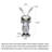 Light Luxury Cartoon Rabbit Floor Ornament