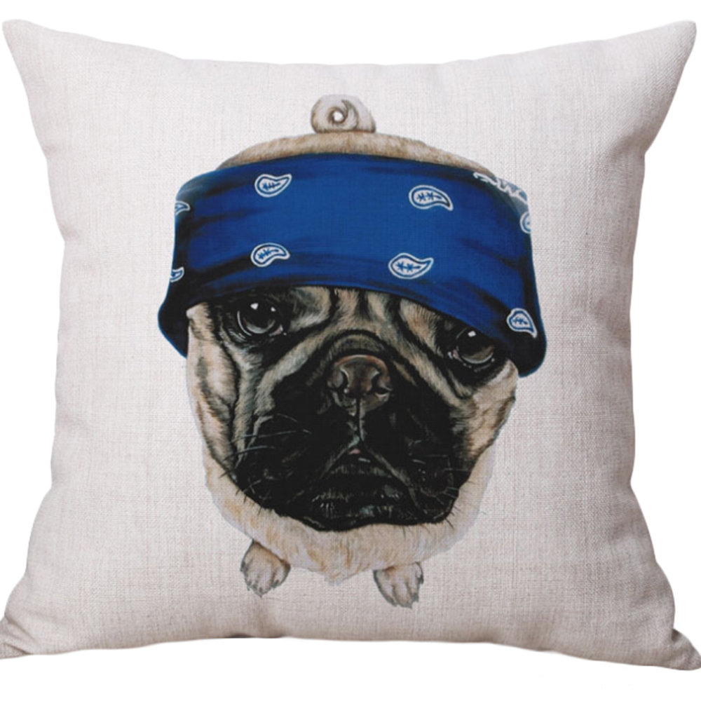 Beauty Acrylic (With Or Without Inserts) Set of 2 Pug Throw Pillows ...