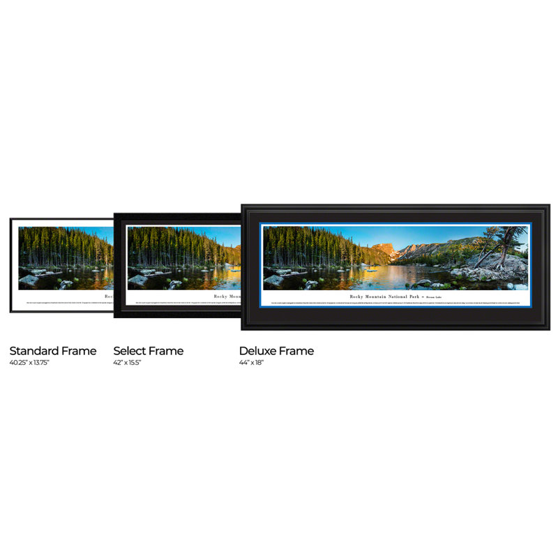 Reproduction panoramique du parc national des montagnes Rocheuses, Dream Lake, Unframed, H 13,5 po x l 40 po
