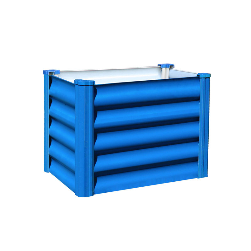 The Organic Garden Co Hakea 1.8' x 1' x 1.3' Metal Galvanized Steel Raised Garden Bed Blue, Blue