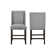 Antoiniece Upholstered Counter Side Chair in Gray