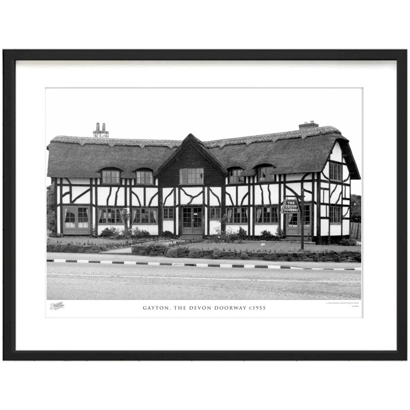 Gayton, The Devon Doorway C1955 by Francis Frith - Single Picture Frame Print, 45cm H x 60cm W x 2.3cm D