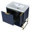 Meuble-lavabo autoportant avec lavabo en résine
