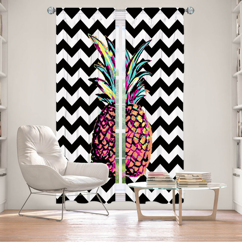 Paire de rideaux obscurcissant en polyester Evalise, L 20 po x L 61 po