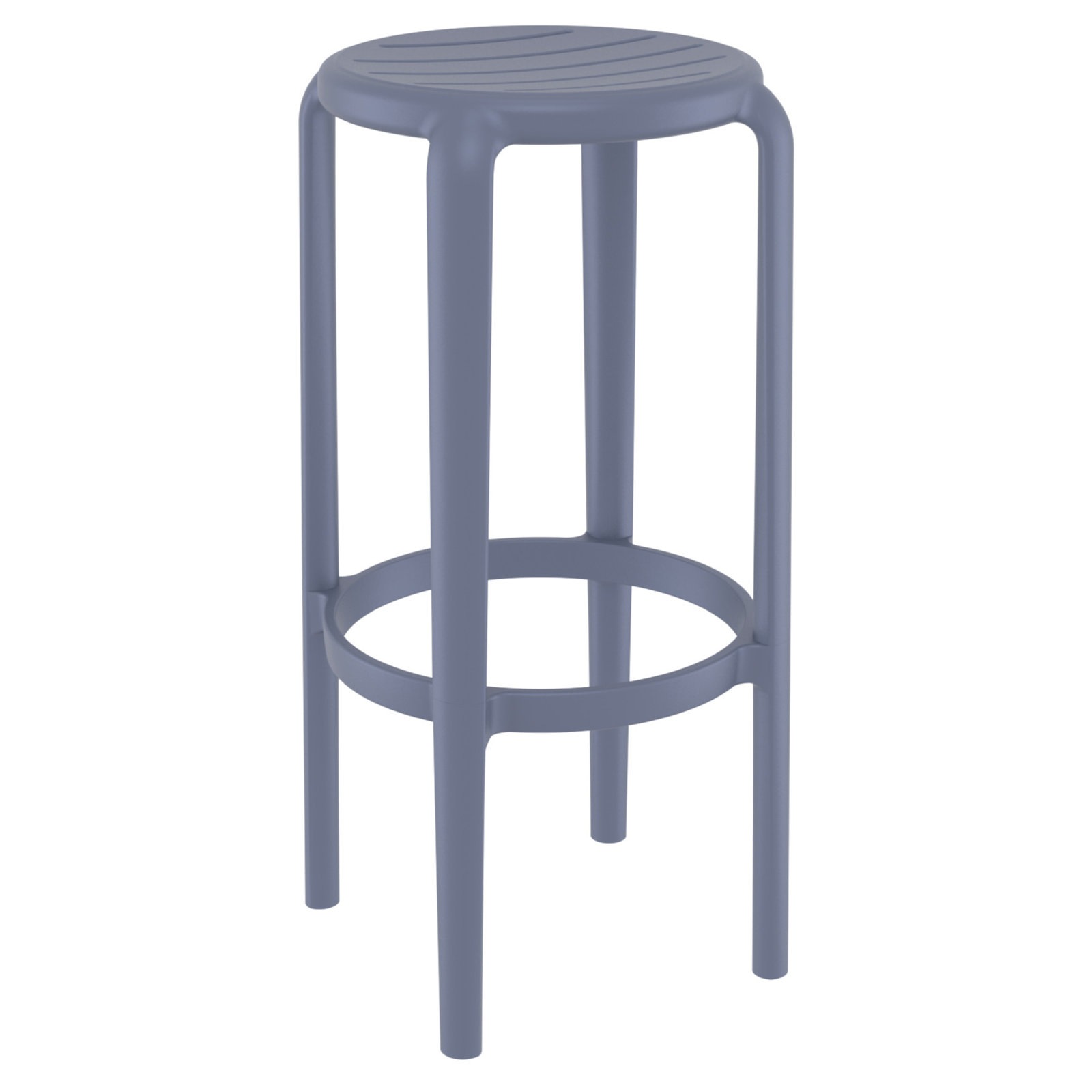 Awan Patio Dining Set, Dark Gray