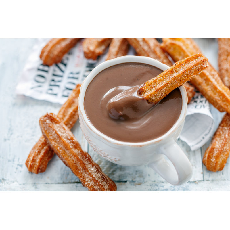 Spanish Churros - Wrapped Canvas Print, 20cm H x 30cm W x 3.8cm D