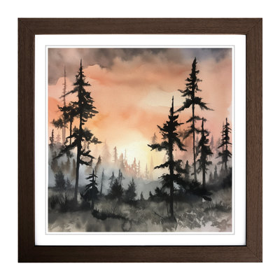 Sunrise Ink Wash No.6 - Framed Print