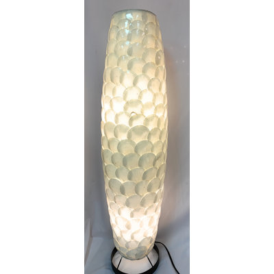 39'' Black Column Floor Lamp